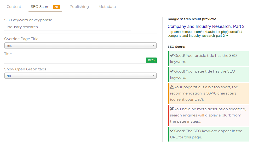 Joomla SEO